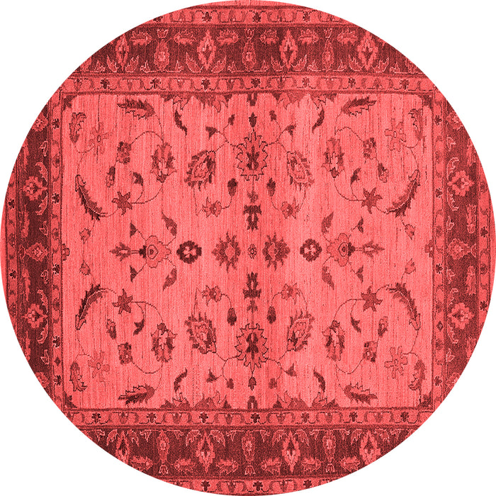 Machine Washable Oriental Red Traditional Rug, wshurb712red
