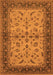 Oriental Orange Traditional Rug, urb712org