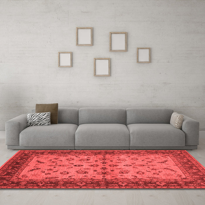 Traditional Red Washable Rugs