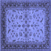 Square Oriental Blue Traditional Rug, urb712blu