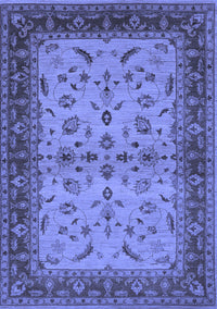 Oriental Blue Traditional Rug, urb712blu