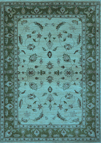 Oriental Light Blue Traditional Rug, urb712lblu