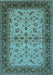 Oriental Light Blue Traditional Rug, urb712lblu