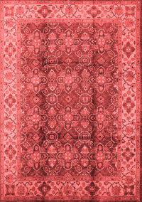 Oriental Red Traditional Rug, urb713red