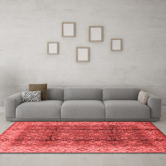Traditional Red Washable Rugs