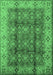 Oriental Emerald Green Traditional Rug, urb713emgrn