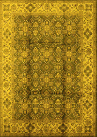 Oriental Yellow Traditional Rug, urb713yw