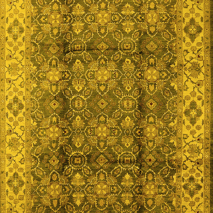 Oriental Yellow Traditional Rug, urb713yw