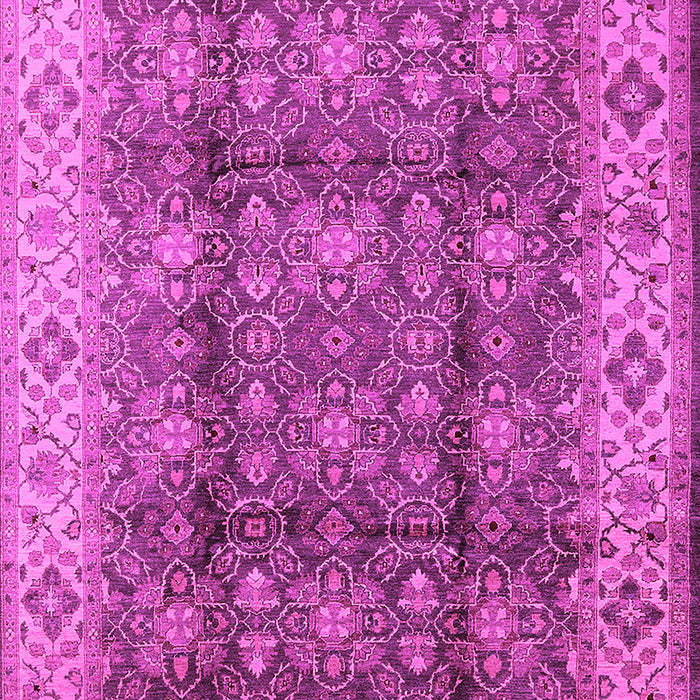 Machine Washable Oriental Pink Traditional Rug, wshurb713pnk