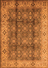 Oriental Orange Traditional Rug, urb713org