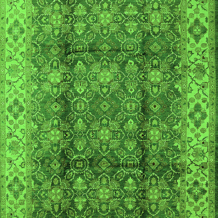 Oriental Green Traditional Rug, urb713grn