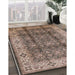 Machine Washable Industrial Modern Sepia Brown Rug in a Family Room, wshurb713