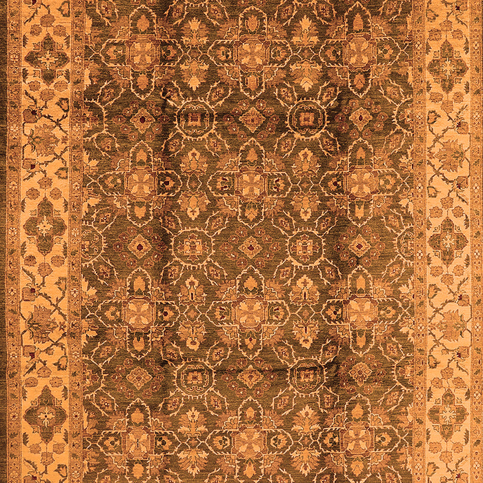 Machine Washable Oriental Orange Traditional Area Rugs, wshurb713org