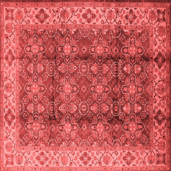 Machine Washable Oriental Red Traditional Rug, wshurb713red