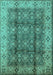 Oriental Turquoise Traditional Rug, urb713turq