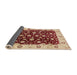 Sideview of Mid-Century Modern Red Oriental Rug, urb714