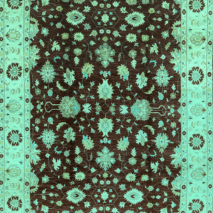 Oriental Turquoise Industrial Rug, urb714turq