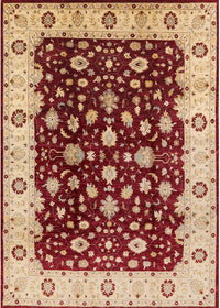 Machine Washable Industrial Modern Tomato Red Rug, wshurb714