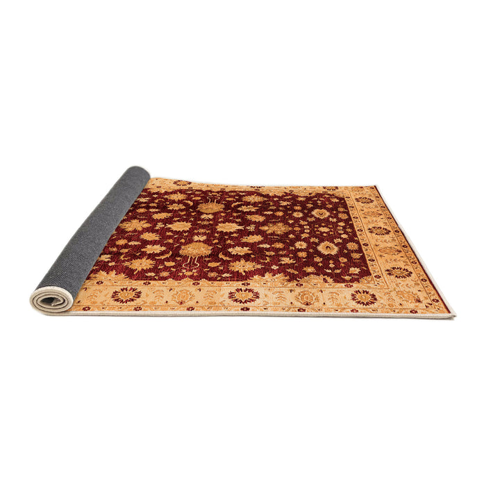 Sideview of Oriental Orange Industrial Rug, urb714org