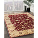 Machine Washable Industrial Modern Tomato Red Rug in a Family Room, wshurb714