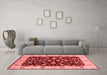 Industrial Red Washable Rugs