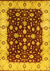 Oriental Yellow Industrial Rug, urb714yw