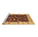 Sideview of Machine Washable Oriental Brown Industrial Rug, wshurb714brn