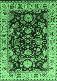 Oriental Emerald Green Industrial Rug, urb715emgrn