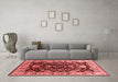 Industrial Red Washable Rugs