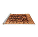 Sideview of Machine Washable Oriental Orange Industrial Area Rugs, wshurb715org