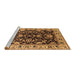 Sideview of Machine Washable Oriental Brown Industrial Rug, wshurb715brn