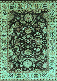 Oriental Turquoise Industrial Rug, urb715turq