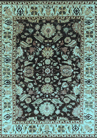 Oriental Light Blue Industrial Rug, urb715lblu