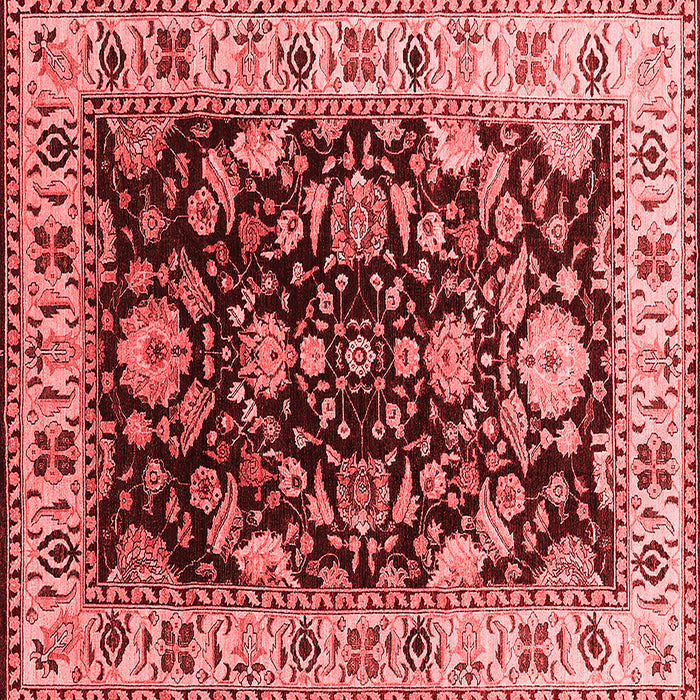 Machine Washable Oriental Red Industrial Rug, wshurb715red