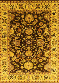 Oriental Yellow Industrial Rug, urb715yw