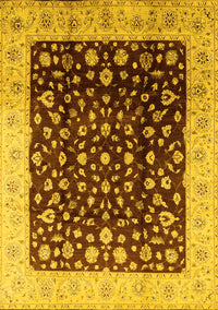 Oriental Yellow Industrial Rug, urb716yw