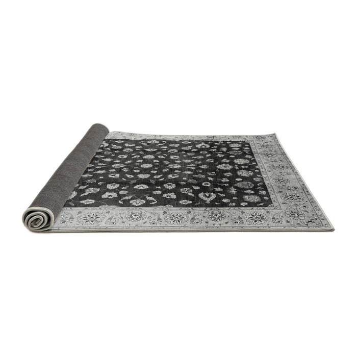 Sideview of Oriental Gray Industrial Rug, urb716gry