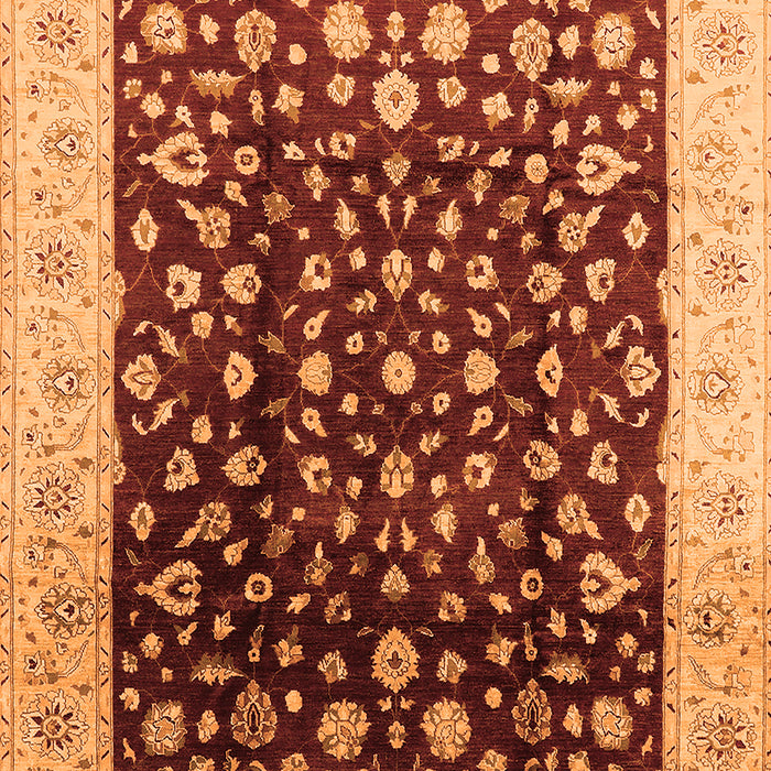 Machine Washable Oriental Orange Industrial Area Rugs, wshurb716org
