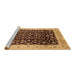 Sideview of Machine Washable Oriental Brown Industrial Rug, wshurb716brn