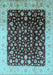 Oriental Light Blue Industrial Rug, urb716lblu