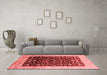 Industrial Red Washable Rugs