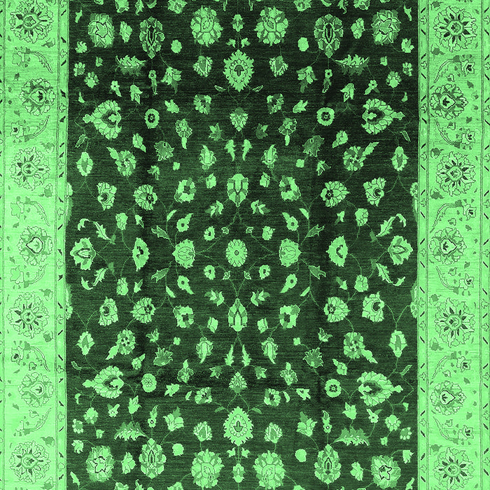 Oriental Emerald Green Industrial Rug, urb716emgrn