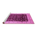 Sideview of Machine Washable Oriental Pink Industrial Rug, wshurb716pnk