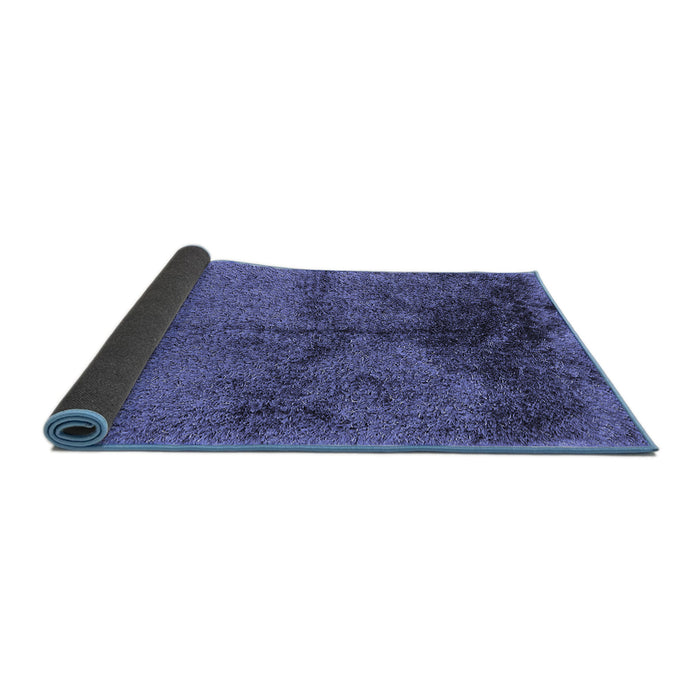 Sideview of Oriental Blue Industrial Rug, urb717blu