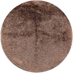 Round Machine Washable Industrial Modern Light Copper Gold Rug, wshurb717