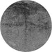 Round Oriental Gray Industrial Rug, urb717gry