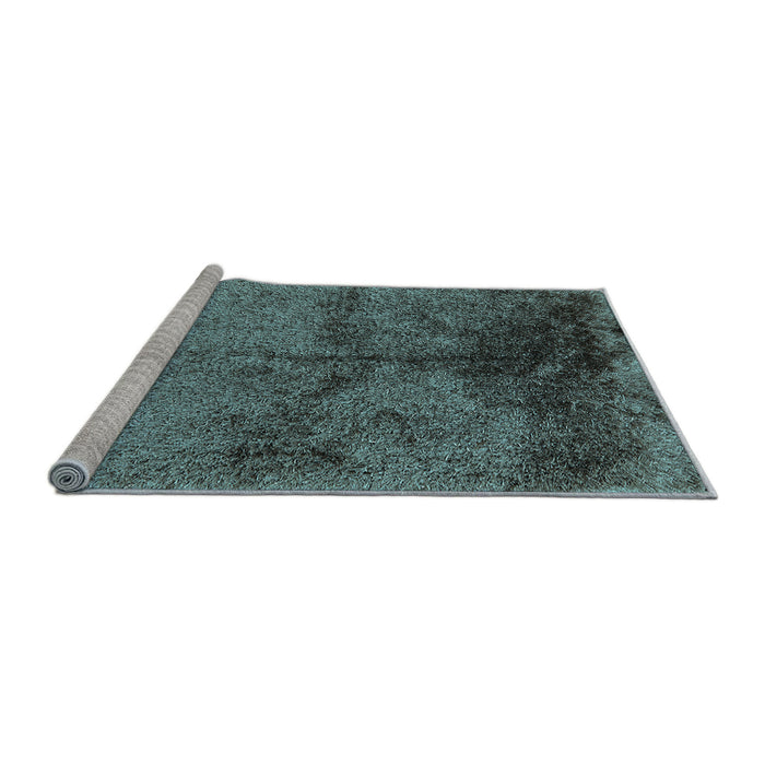 Sideview of Machine Washable Oriental Light Blue Industrial Rug, wshurb717lblu