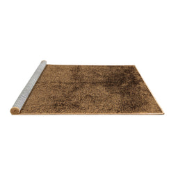 Sideview of Machine Washable Oriental Brown Industrial Rug, wshurb717brn