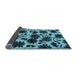 Sideview of Oriental Light Blue Industrial Rug, urb718lblu