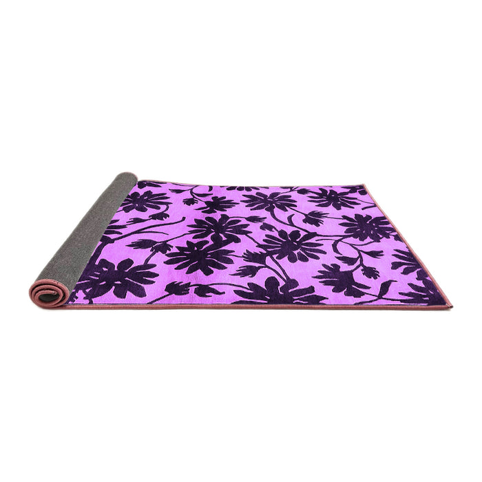 Sideview of Oriental Purple Industrial Rug, urb718pur